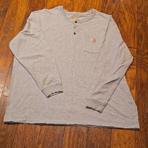 Carhartt Gray Men's Henley Shirt